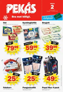 Förhandsgranska reklamblad Aktuella reklamblad Pekås från butik Pekås gäller från 05/01/2026