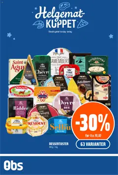 Forhåndsvis Helgemat Kuppet fra butikk Coop Obs gyldig fra 11/09/2025