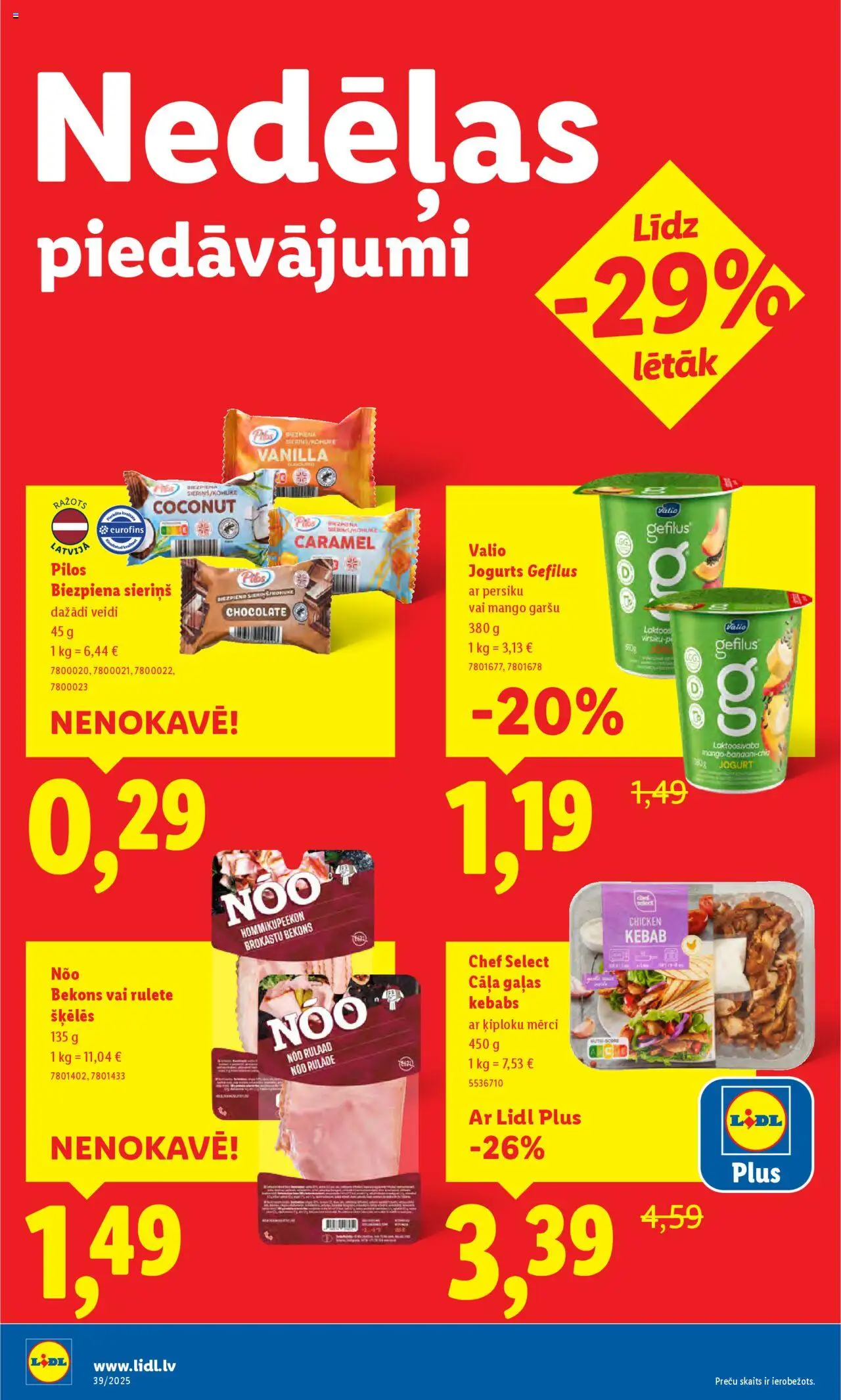 Skatīt Lidl akciju bukletu, derīgs no 2025.09.22