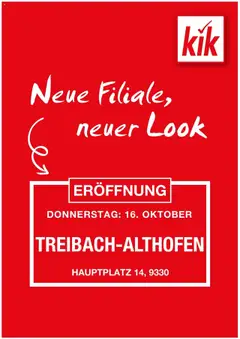 Vorschau der Angebote: Kik Neueröffnung Treibach-Althofen gültig ab 16.10.2025