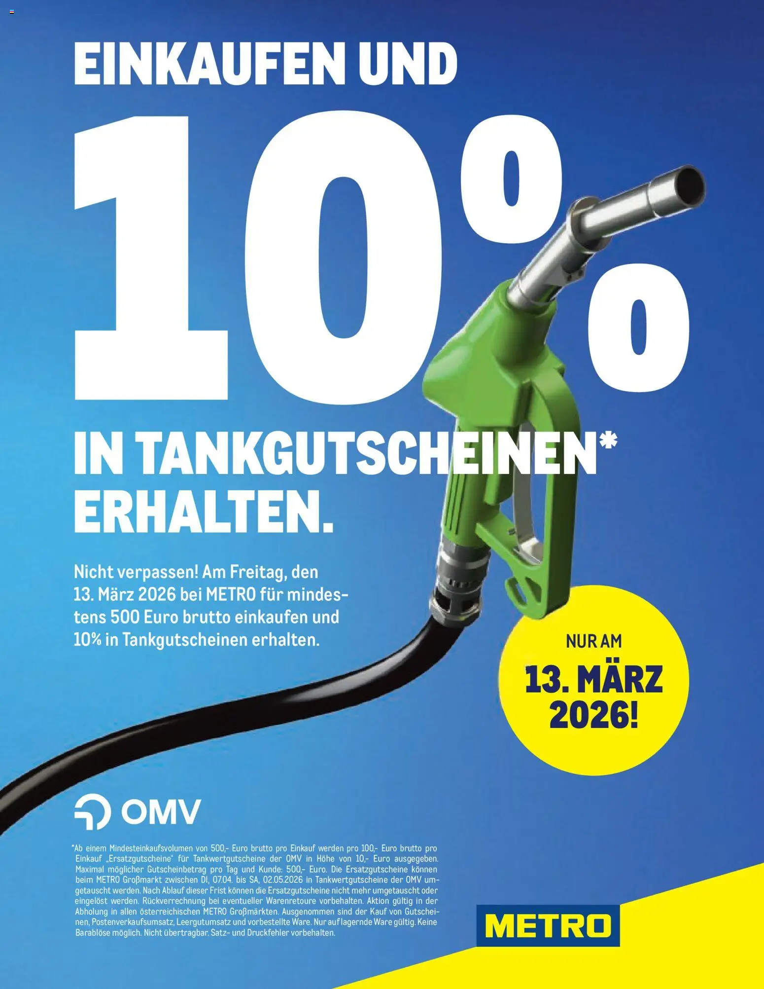 Vorschau der Angebote: Metro Metro Tankgutschein gültig ab 06.03.2026