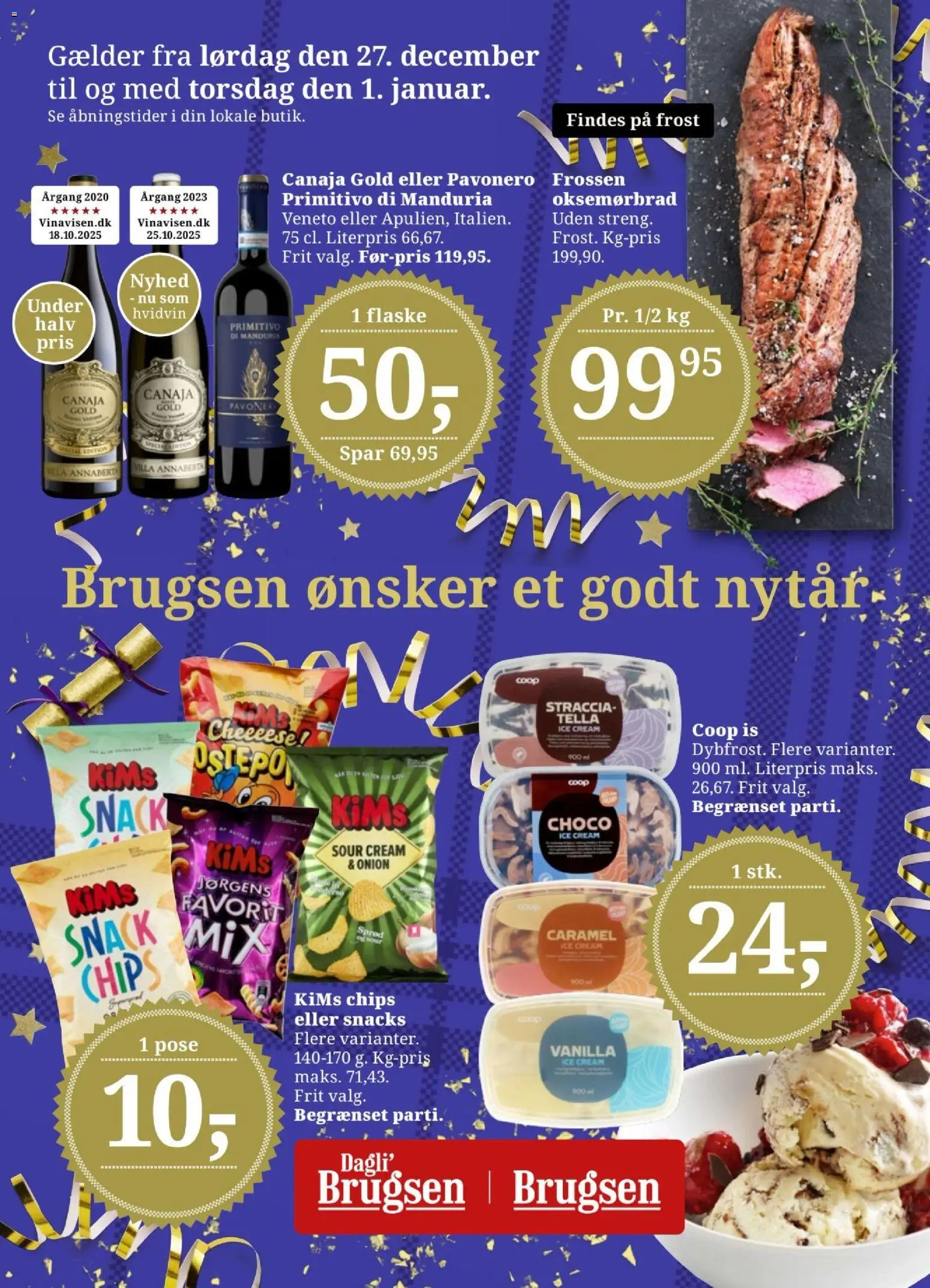 Eksempel på tilbudsavis Tilbudsavis fra butik Dagli'Brugsen gyldig fra 27/12/2025