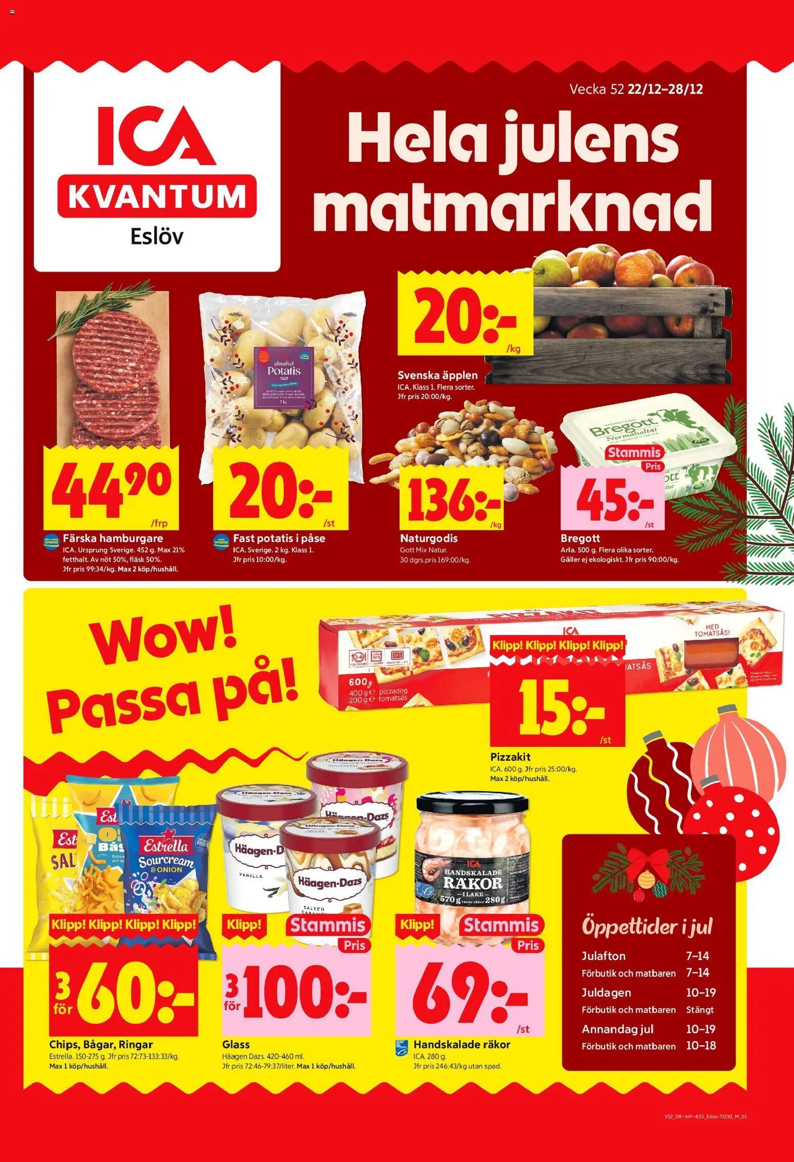 Förhandsgranska reklamblad Eslöv från butik ICA Kvantum gäller från 22/12/2025