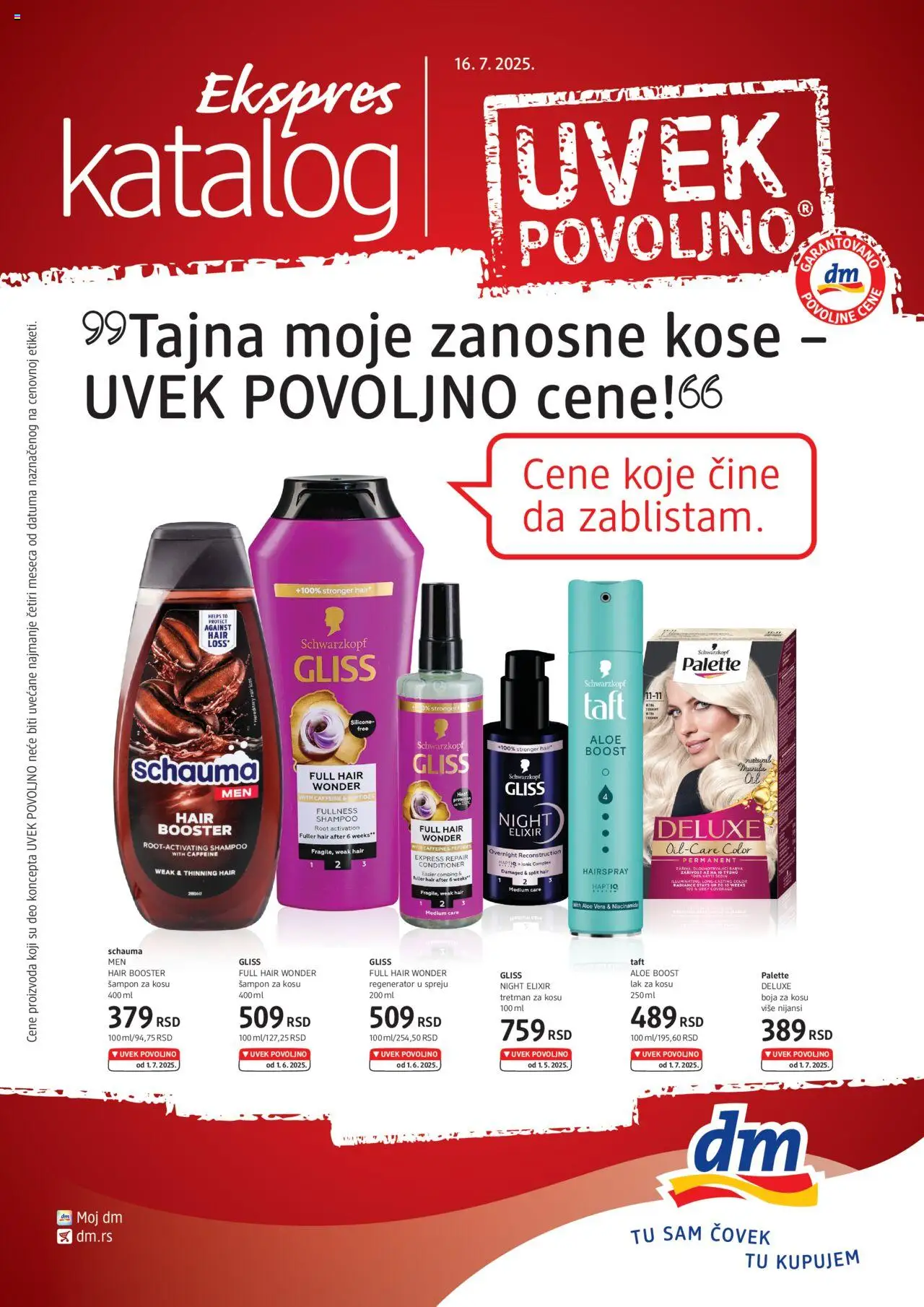 DM Drogerie katalog važi od 16.07.2025 - stranica 1