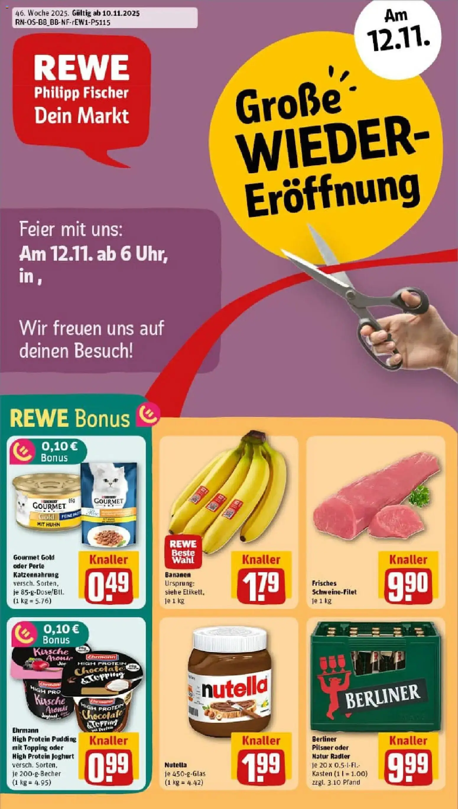 Vorschau von dem Prospekt des Geschäftes Rewe, gültig ab dem 10.11.2025