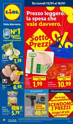 Anteprima dell'opuscolo Sottoprezzi dal negozio Lidl valido da 08/01/2026
