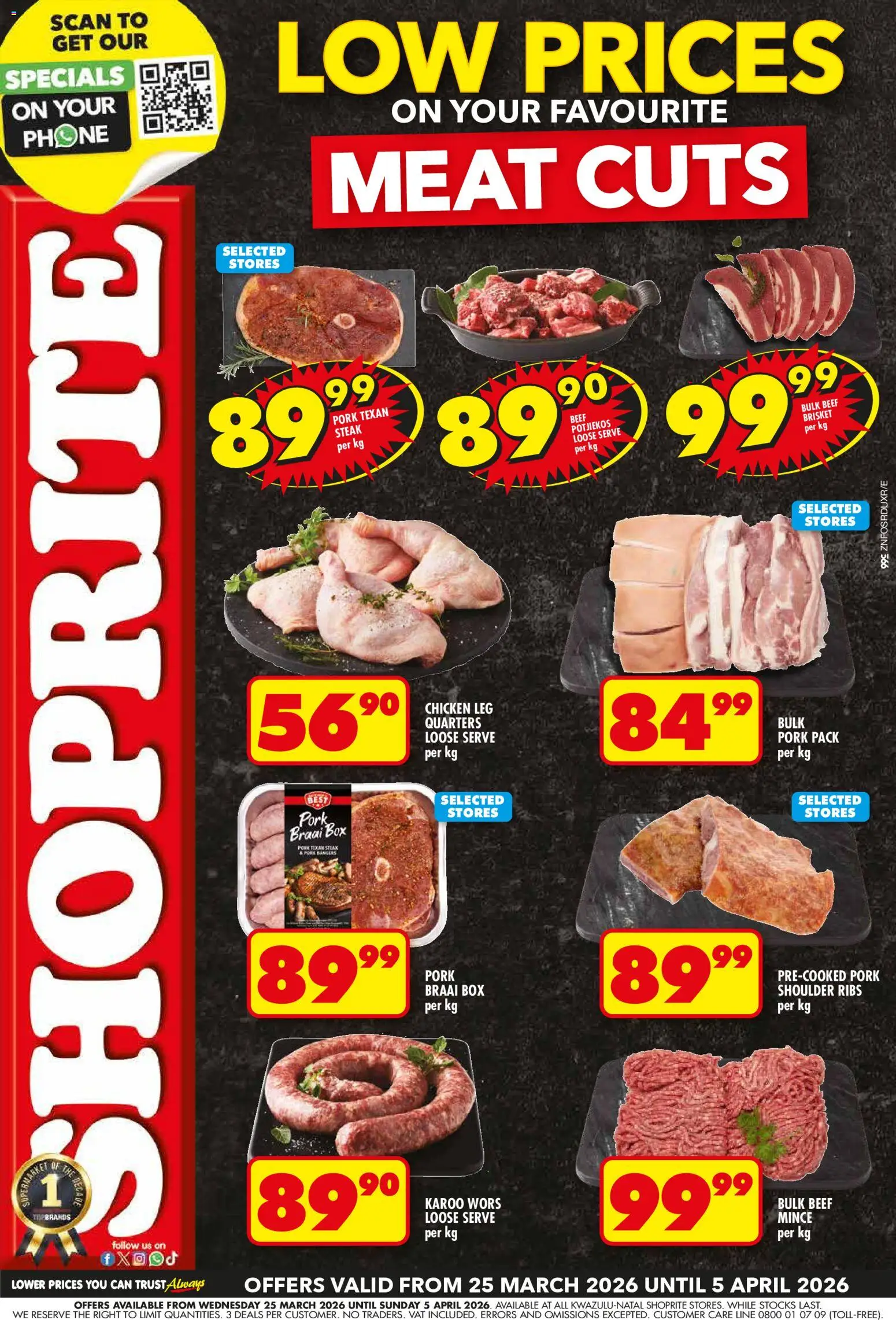 Preview of Shoprite flyer valid from 25/03/2026