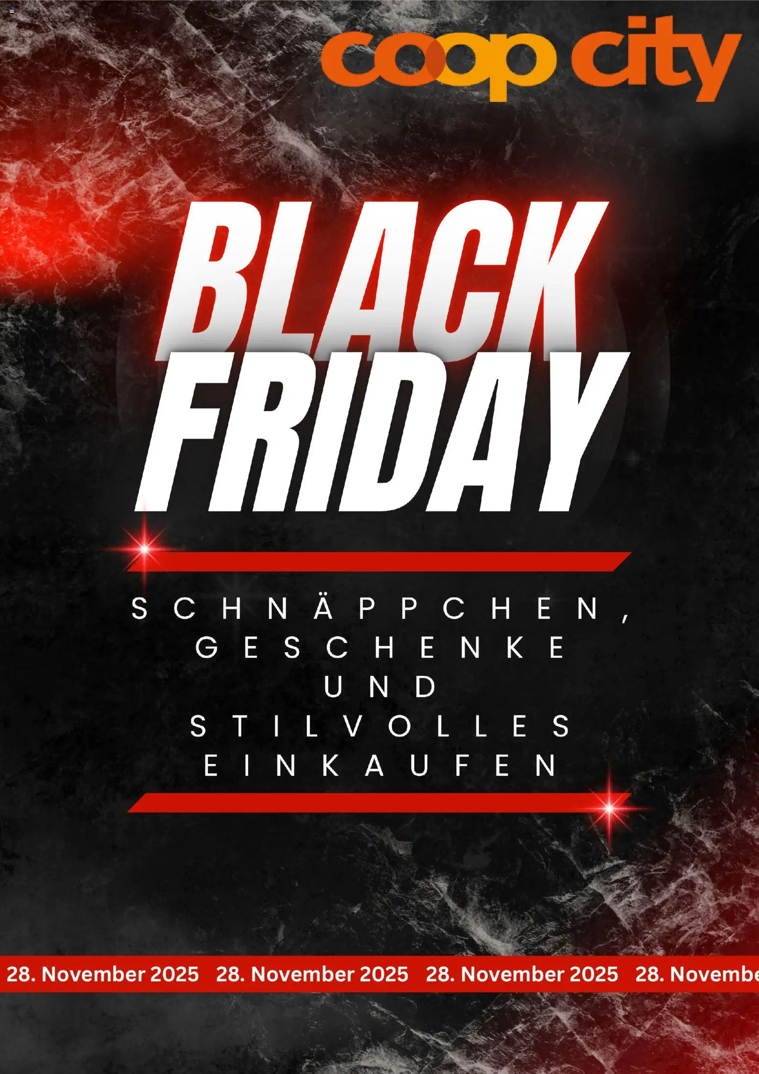 Vorschau des Merkblatts Black Friday Ankündigung vom Shop Coop City gültig von 10.11.2025 bis 