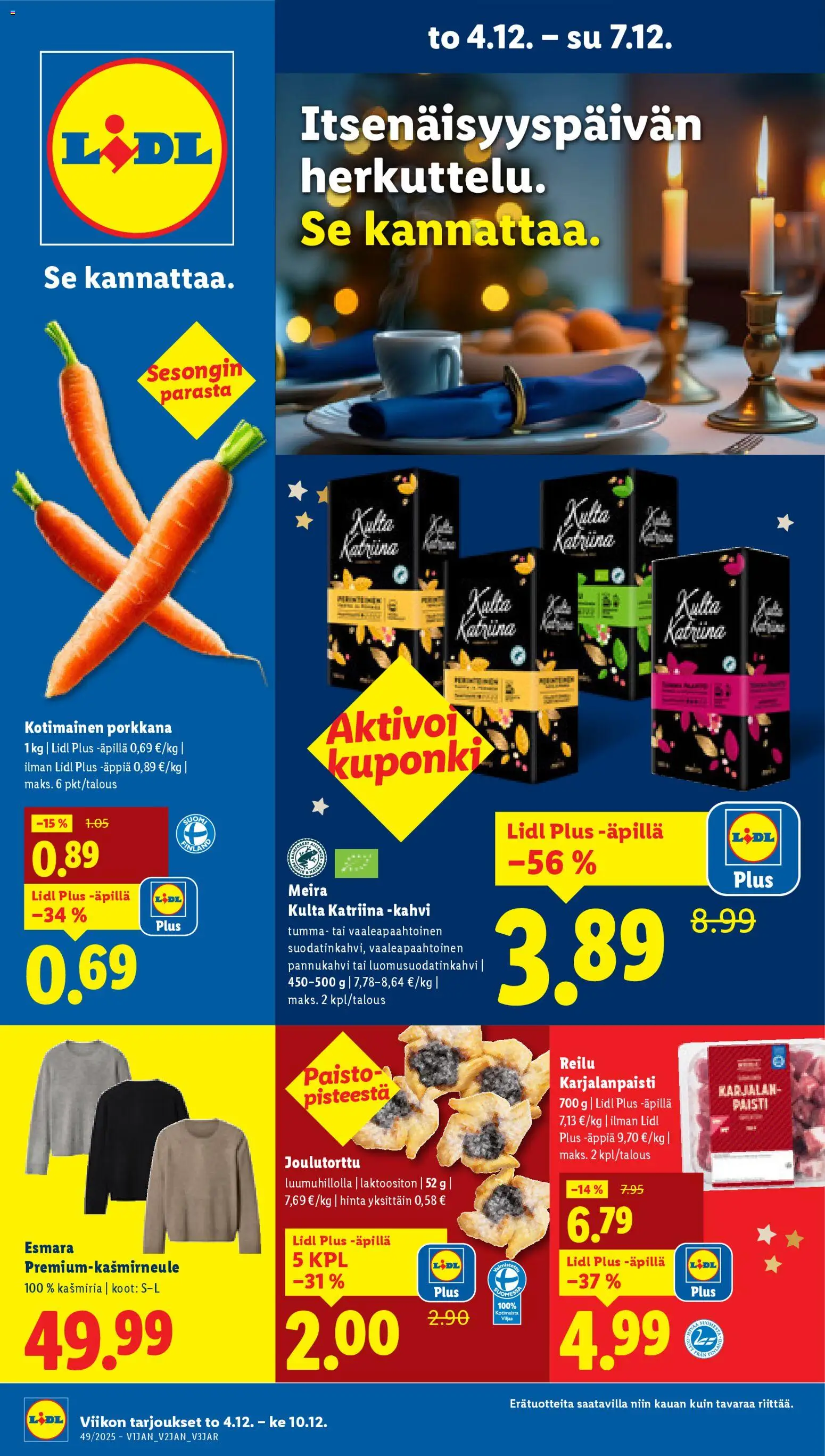 Kaupan Lidl Tarjoukset - Rovaniemi esikatselu, voimassa 04/12/2025
