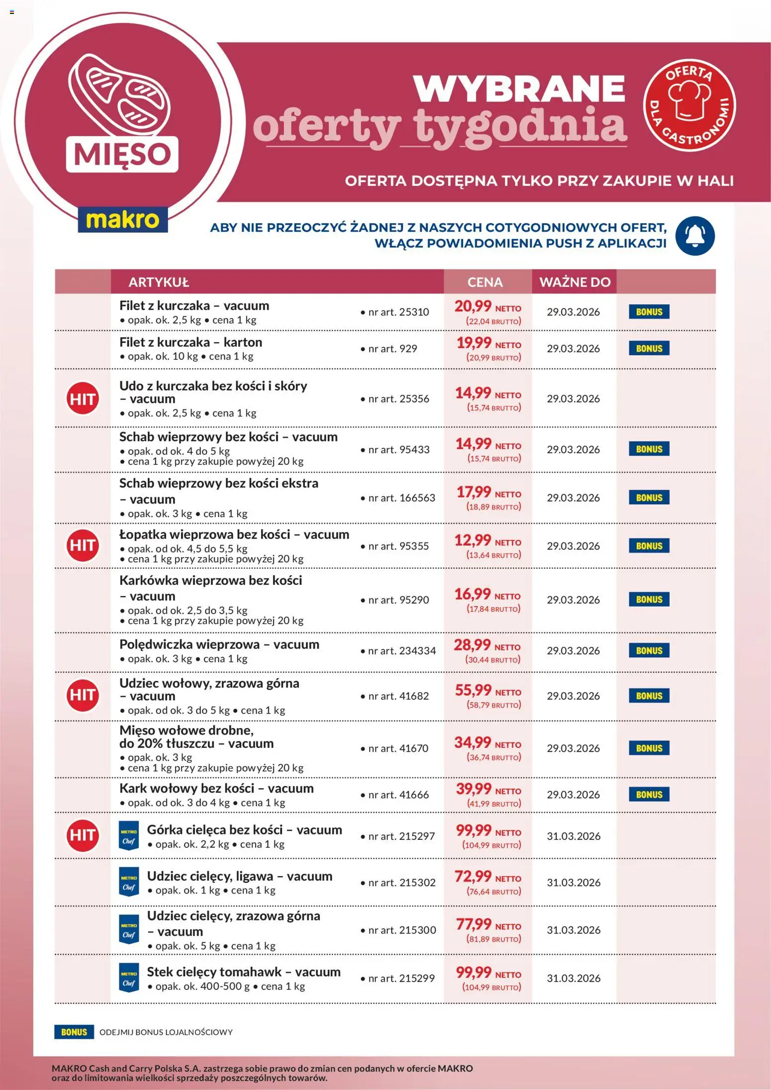 Pogląd gazetki "Makro gazetka - Wybrane oferty tygodnia" ze sklepu Makro ważnej od 23.03.2026