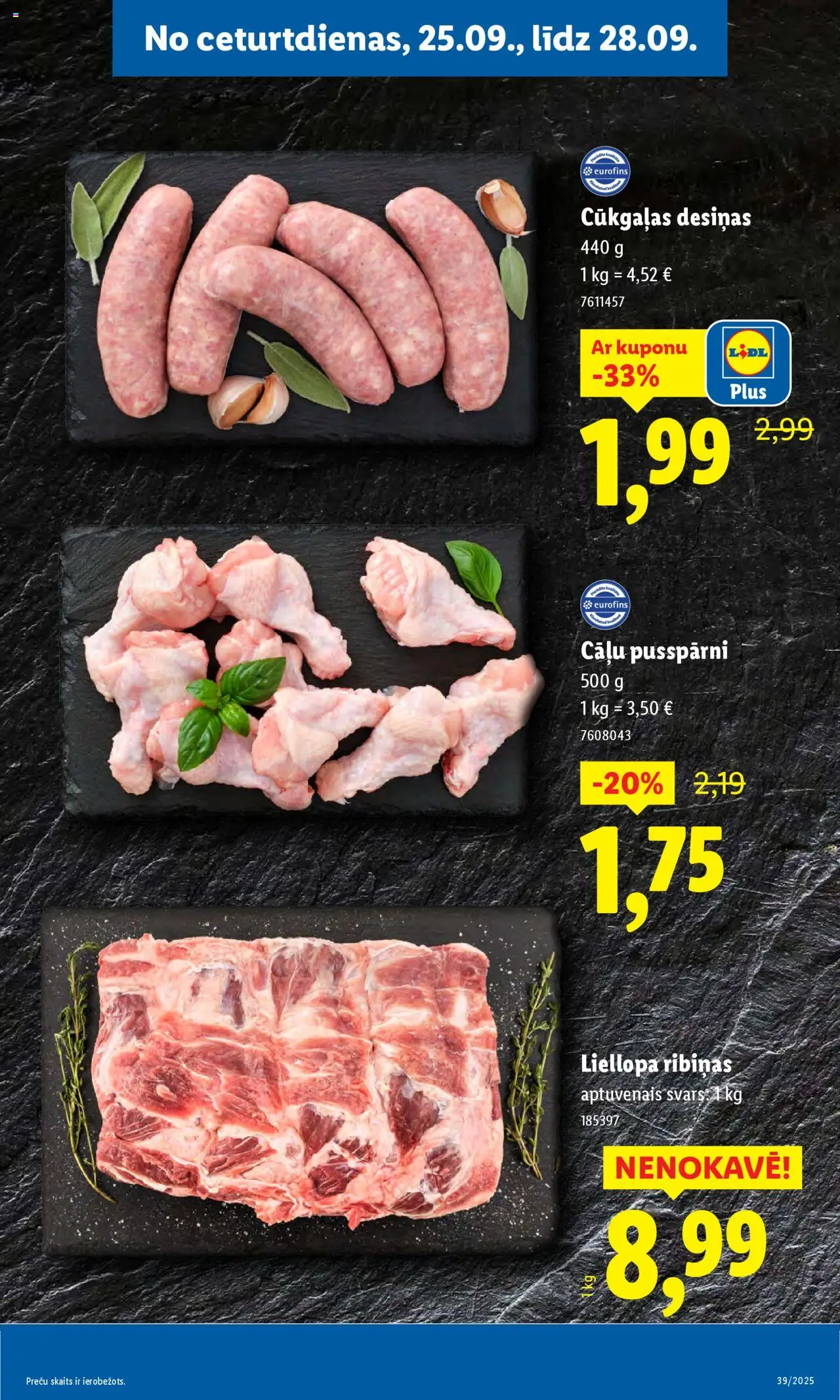 Skatīt Lidl akciju bukletu, derīgs no 2025.09.22