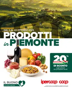 Anteprima dell'opuscolo Volantino Prodotti in Piemonte dal negozio Ipercoop valido da 02/10/2025