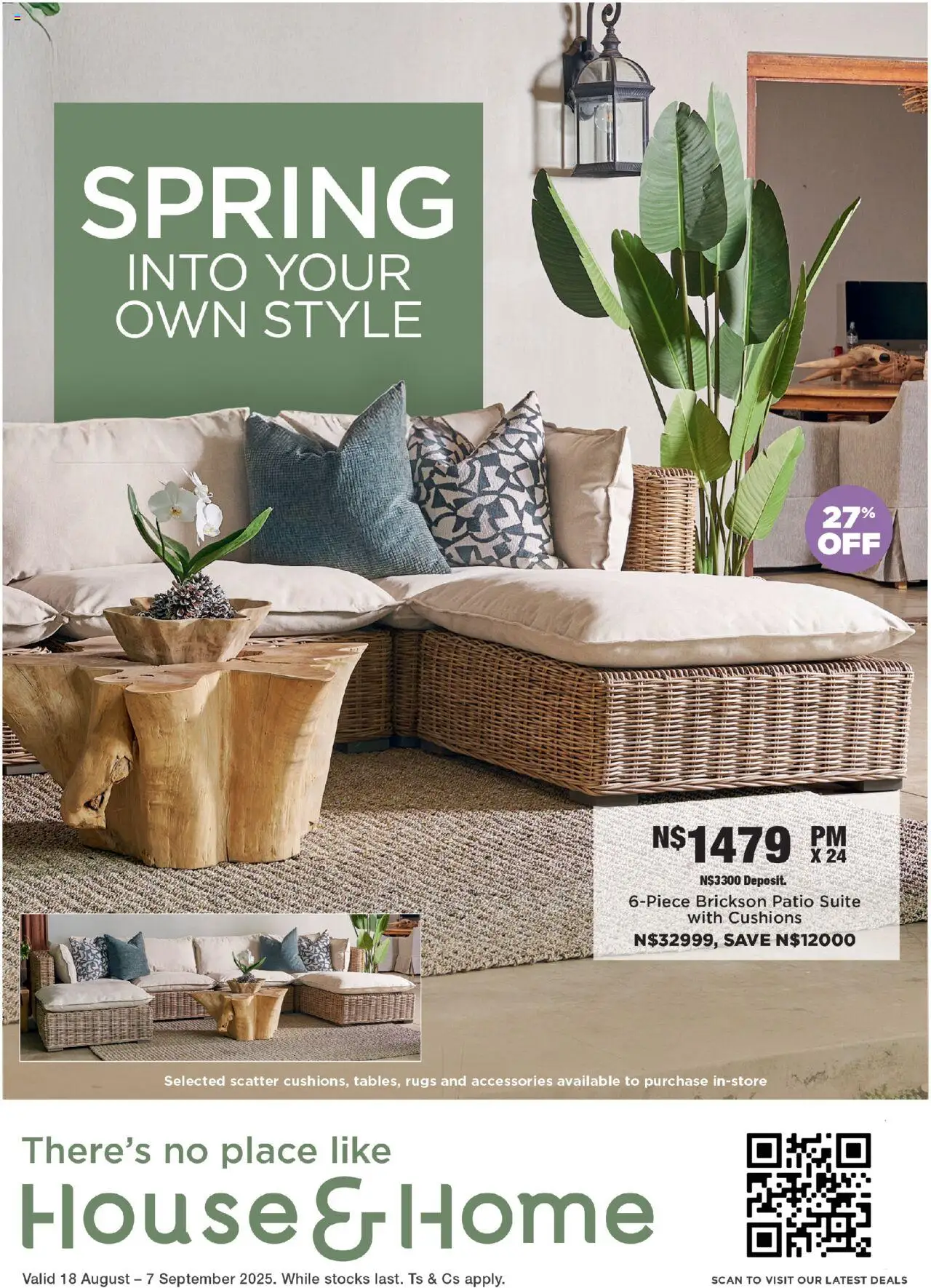 House and Home Namibia Catalogue from 18/08 - 07/09/2025 > Promotions