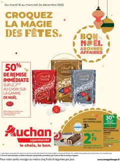 Prévisualisation de Croquez la magie des fêtes du magasin Auchan formulaire valide 16/12/2025