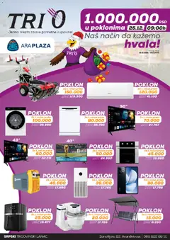 Pregled Tri O kataloga - važi od 25.12.2025