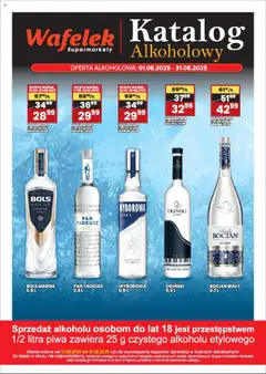 Pogląd gazetki "Gazetka alkoholowa" ze sklepu Wafelek ważnej od 01.08.2025