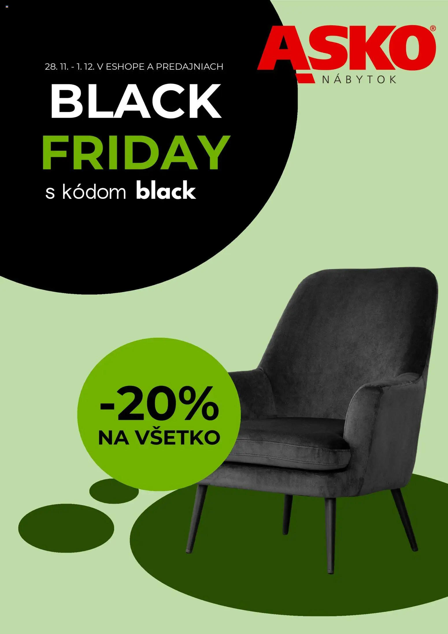 Náhľad ASKO nábytok letáku platného od 28.11.2025