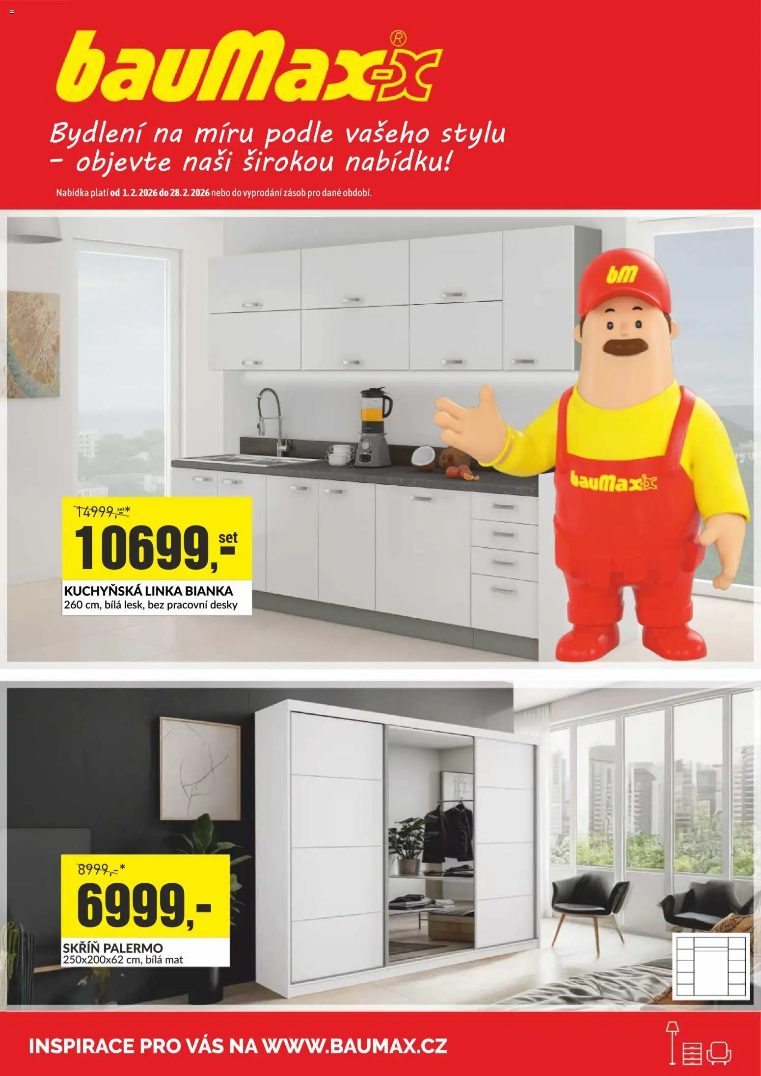 Náhled nabídky: BAUMAX Leták - Bydlení na míru podle vašeho stylu platný od 01.02.2026