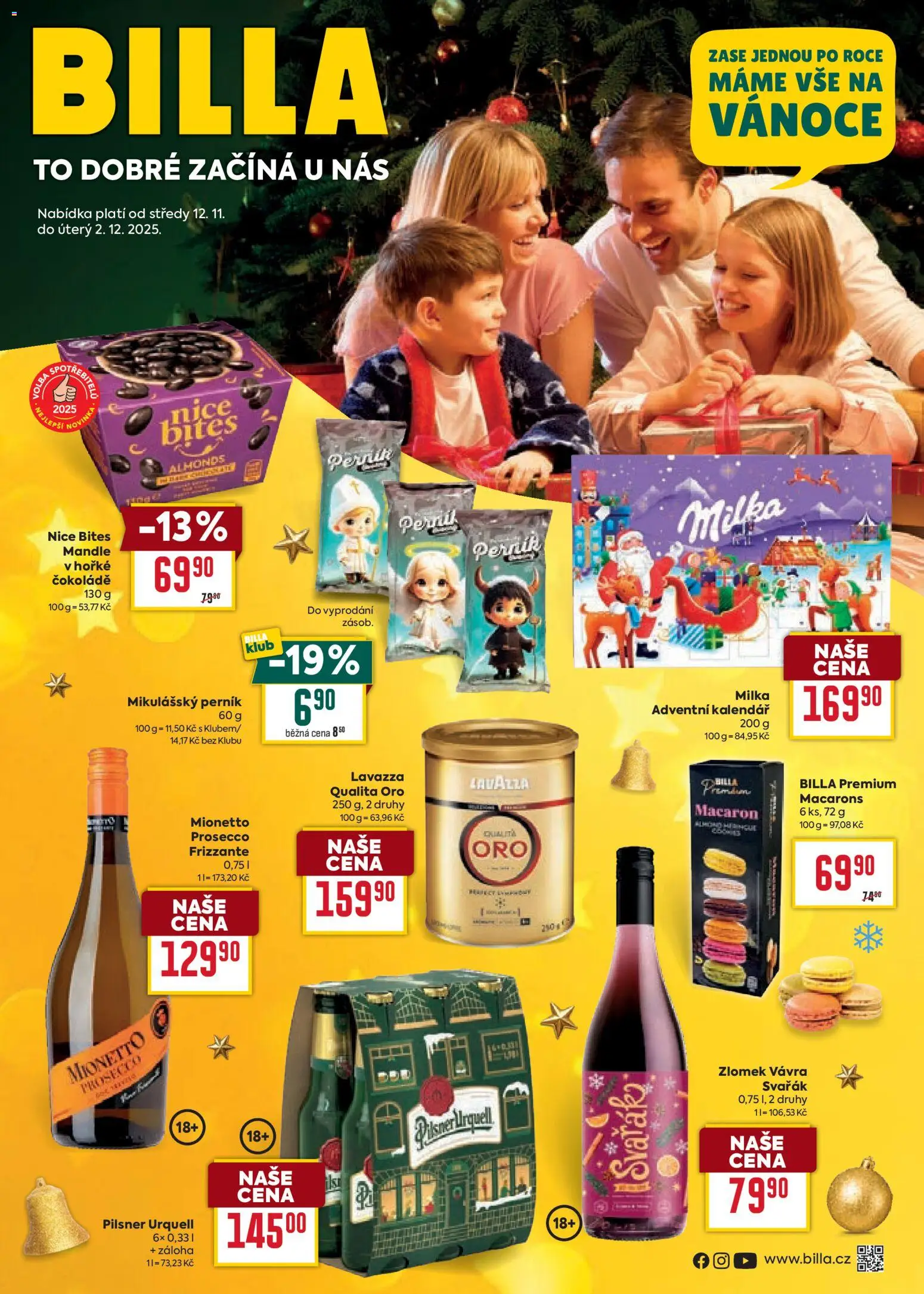 Náhled nabídky: Billa Leták - Vánoční nabídka platný od 12.11.2025