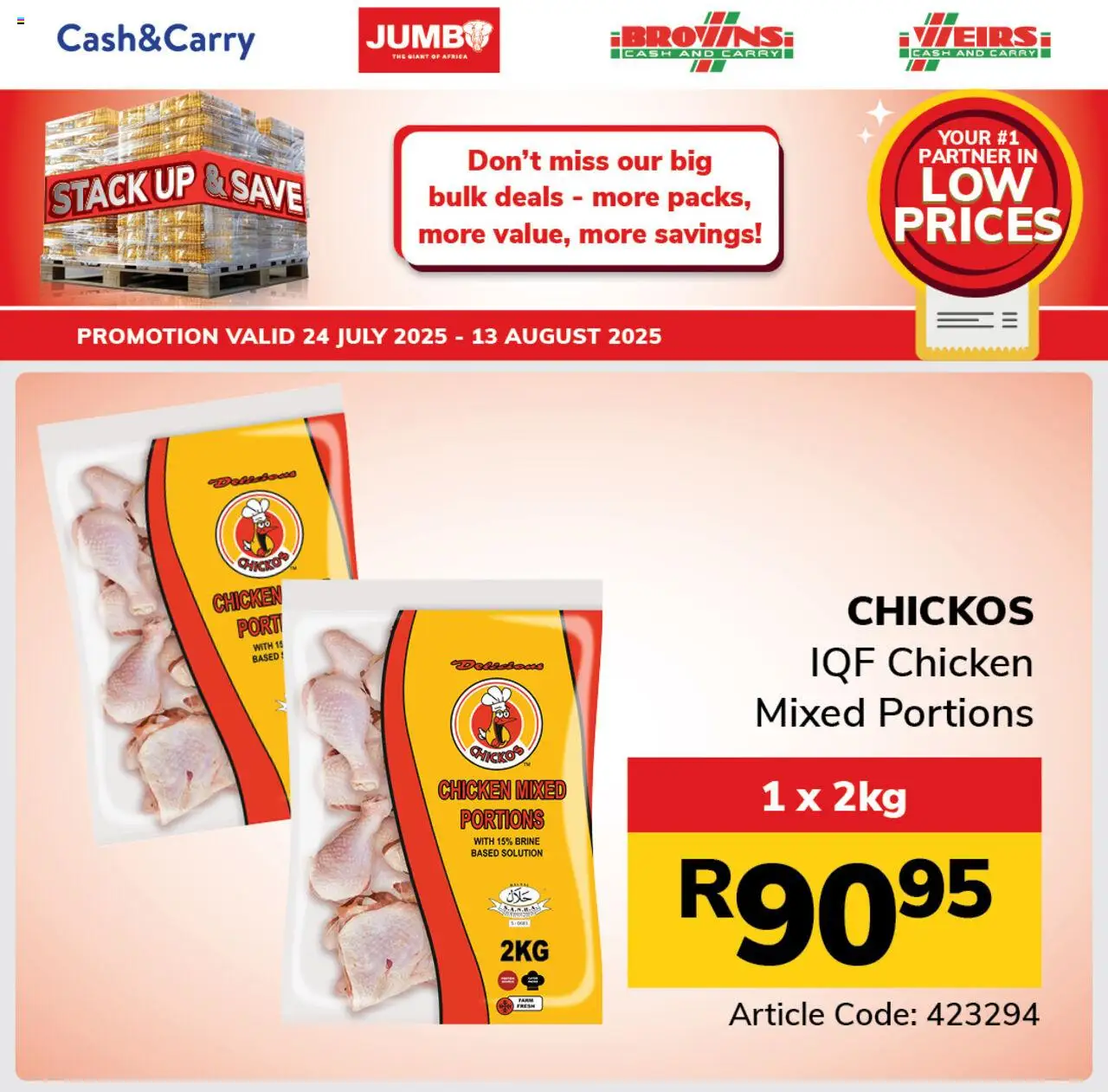 Jumbo Meat Specials from 24/07 - 13/08/2025 > Promotions