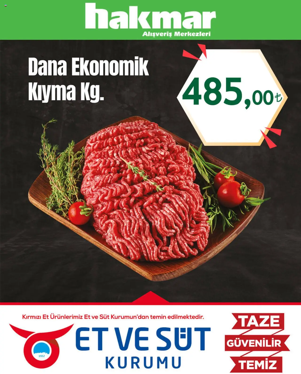 Hakmar Kasap (Pazartesinden itibaren 29 Eylül 2025) - Sayfa numarası 1 - Et, Süt, Kıyma