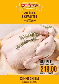 Pregled Matijevic kataloga - važi od 03.04.2026