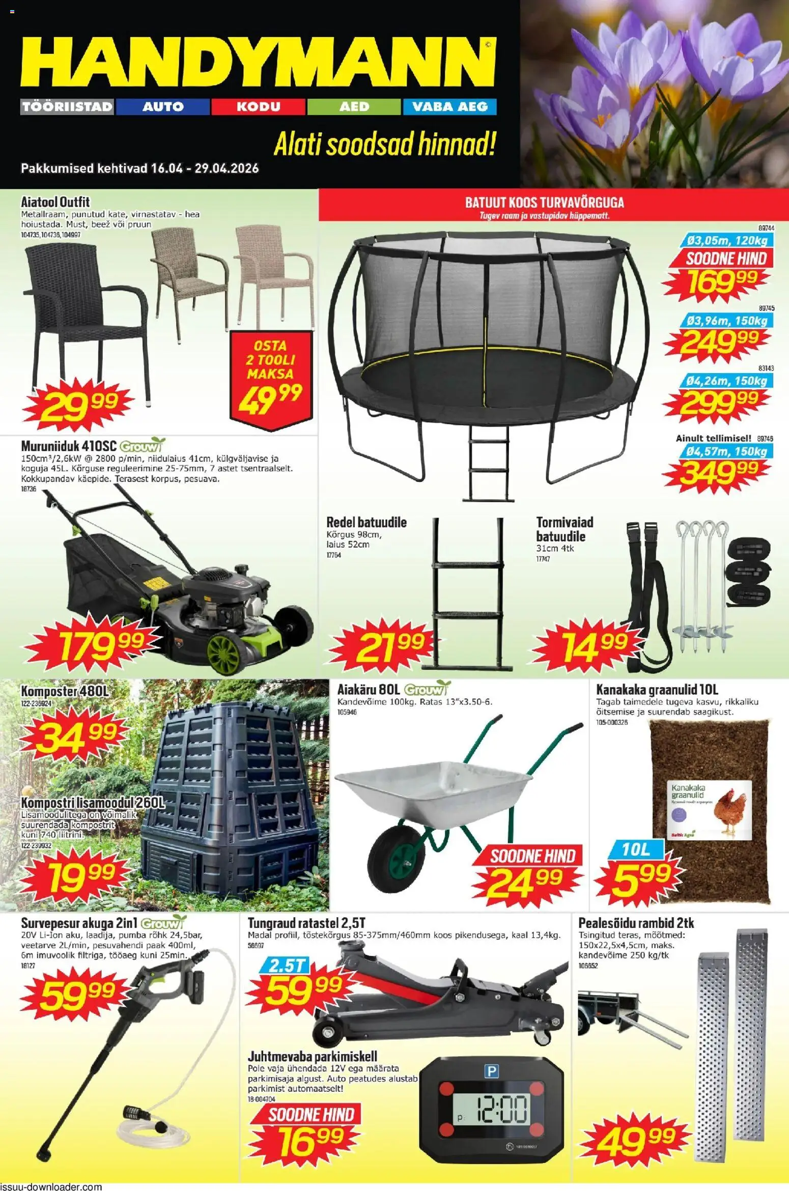 Handymann kliendilehe eelvaade alates 16.04.2026