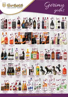 GRUSTE parduotuvės leidinio Leidinys - Gėrimų gidas galiojančio nuo 2025.12.01 peržiūra