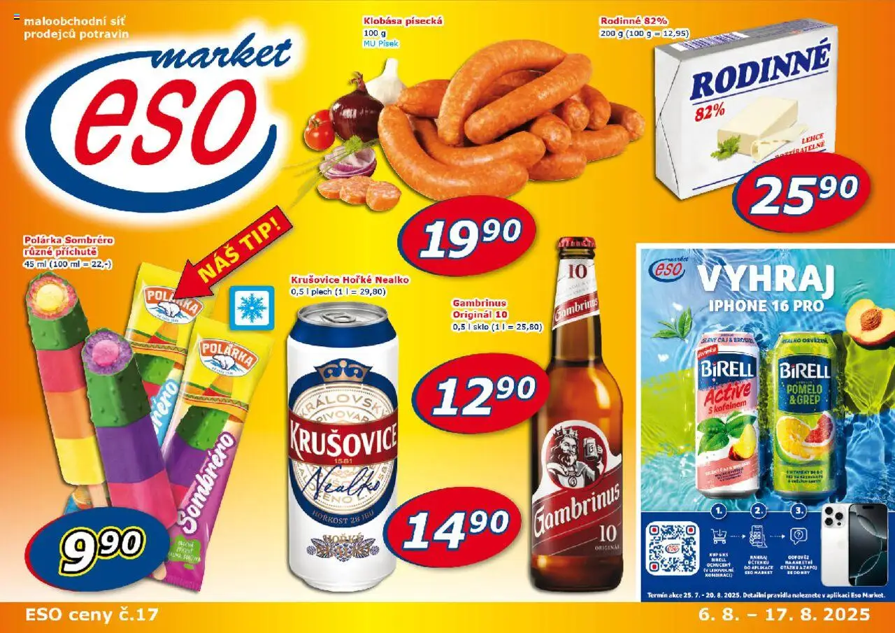  Eso market Leták (06.08.2025 - 17.08.2025)