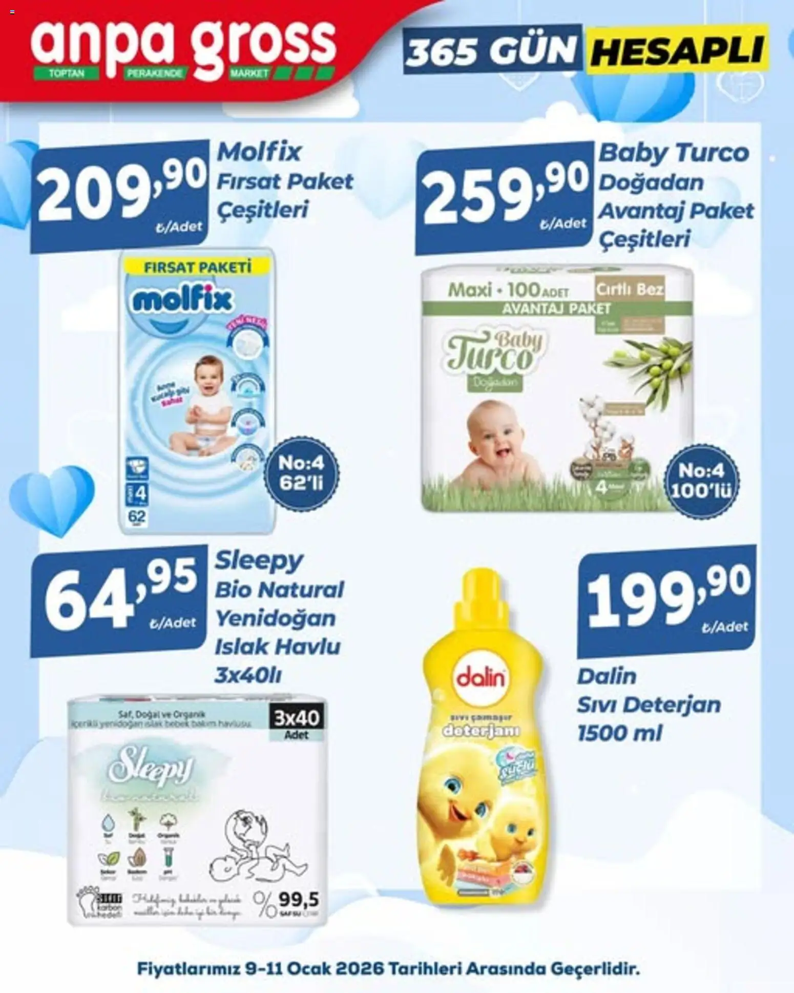 Anpa Gross İndirim 09.01.2026 - Broşürünün önizlemesi