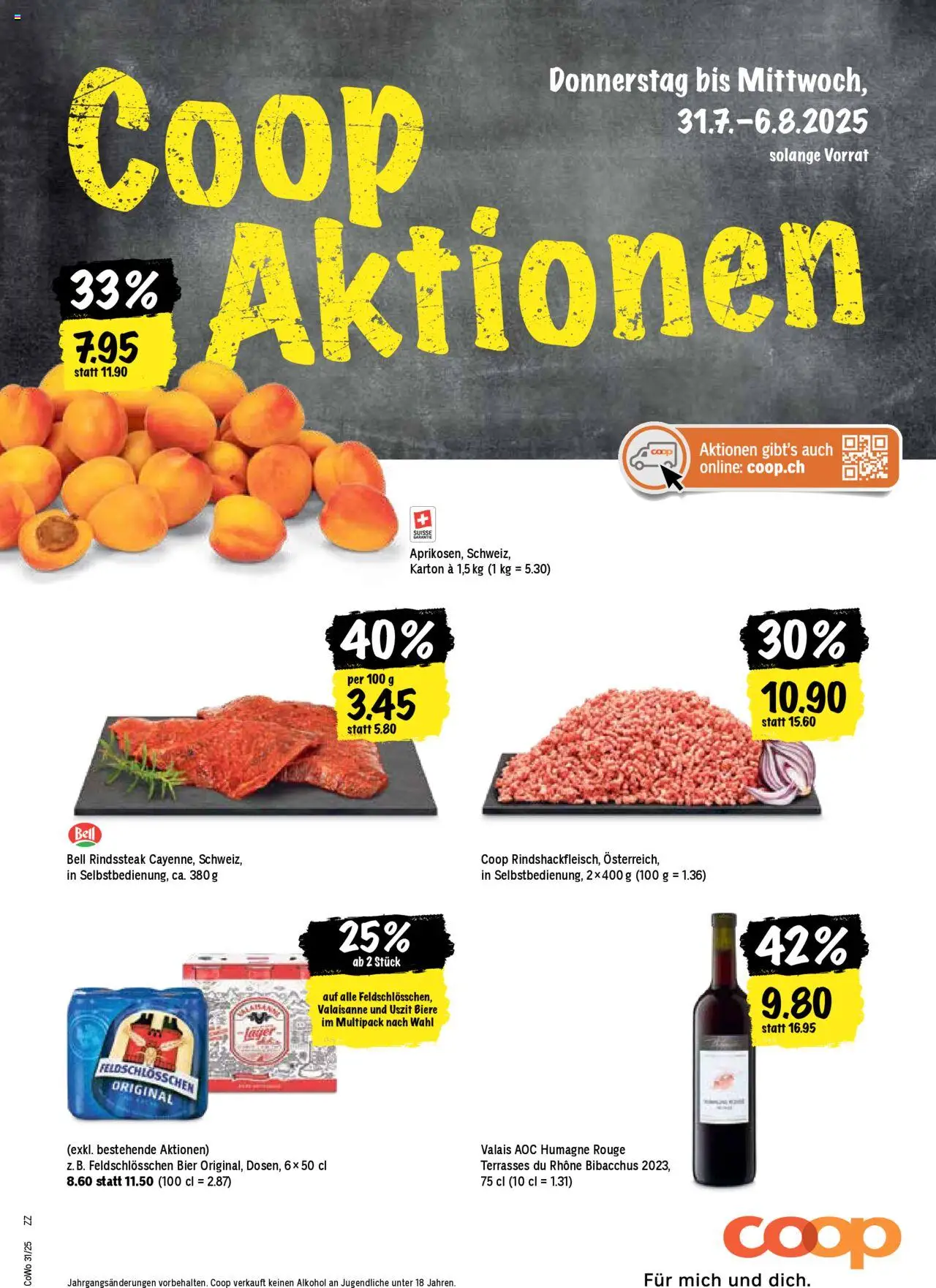Coop Aktionen ab 31.07.2025 - Nächste woche - Seitennummer 1
