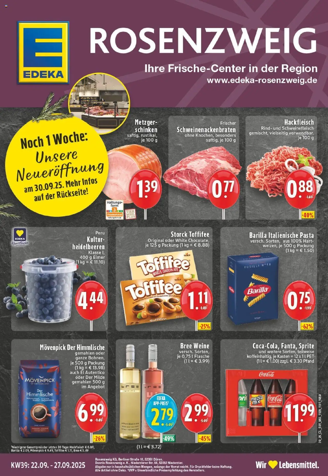 EDEKA Prospekt ab 21.09.2025 - Prospekt Zülpich Online