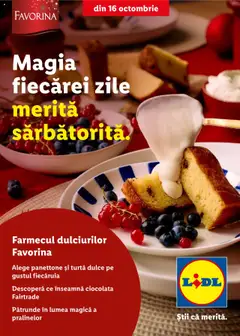 Previzualizarea de cataloage: Lidl Catalog - Crăciun valabil de la 16.10.2025