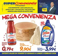 Anteprima dell'opuscolo Volantino Caltanissetta/San Cataldo/Avola/Lascari/Milazzo/Barcellona dal negozio SuperConveniente valido da 23/01/2026