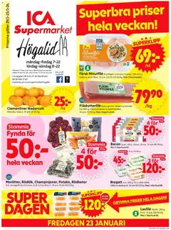 Förhandsgranska reklamblad Stockholm från butik ICA Supermarket gäller från 19/01/2026
