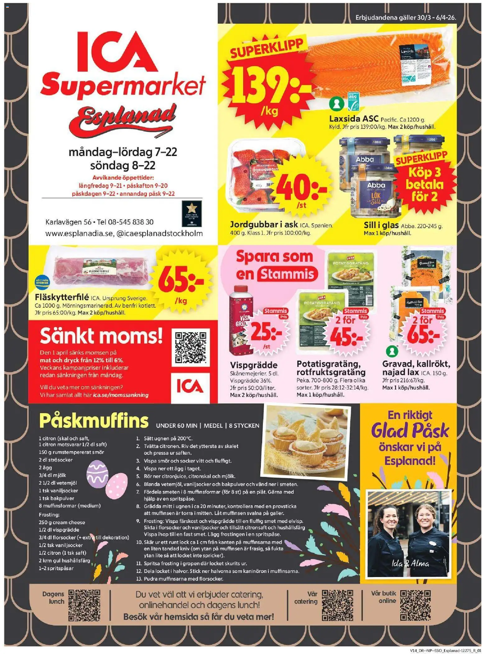 Förhandsgranska reklamblad Stockholm från butik ICA Supermarket gäller från 30/03/2026