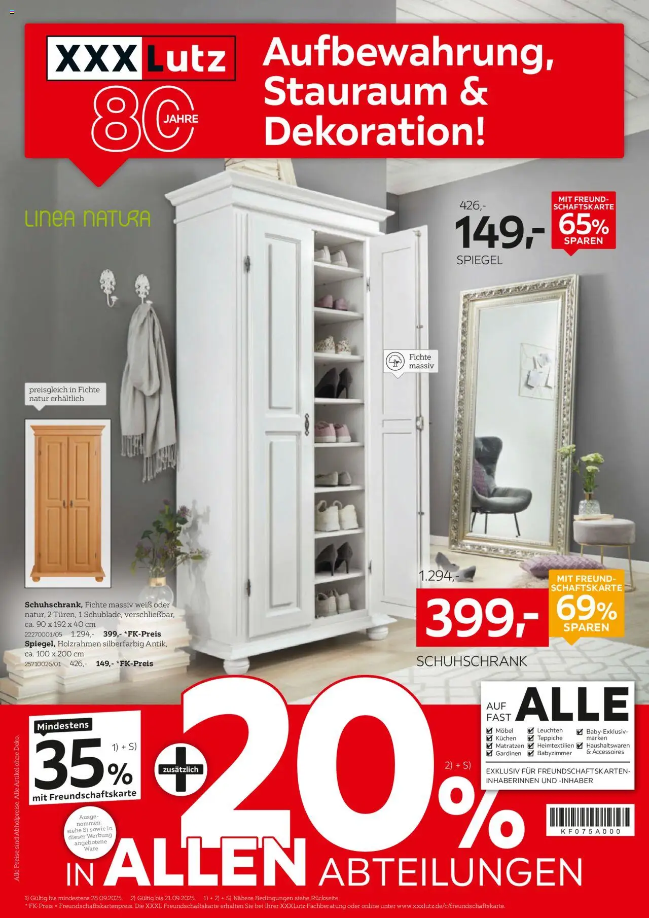 XXXL Lutz Aufbewahrung & Deko (vom 15.09.2025 - 28.09.2025) - Spiegel, Kuchen