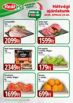 Reál - Reál Bevásárló hétvége - Pest megye megtekintése, amely érvényes 2026.04.23.-től