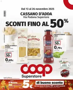 Anteprima dell'opuscolo Volantino Cassano d'Adda dal negozio COOP valido da 13/11/2025
