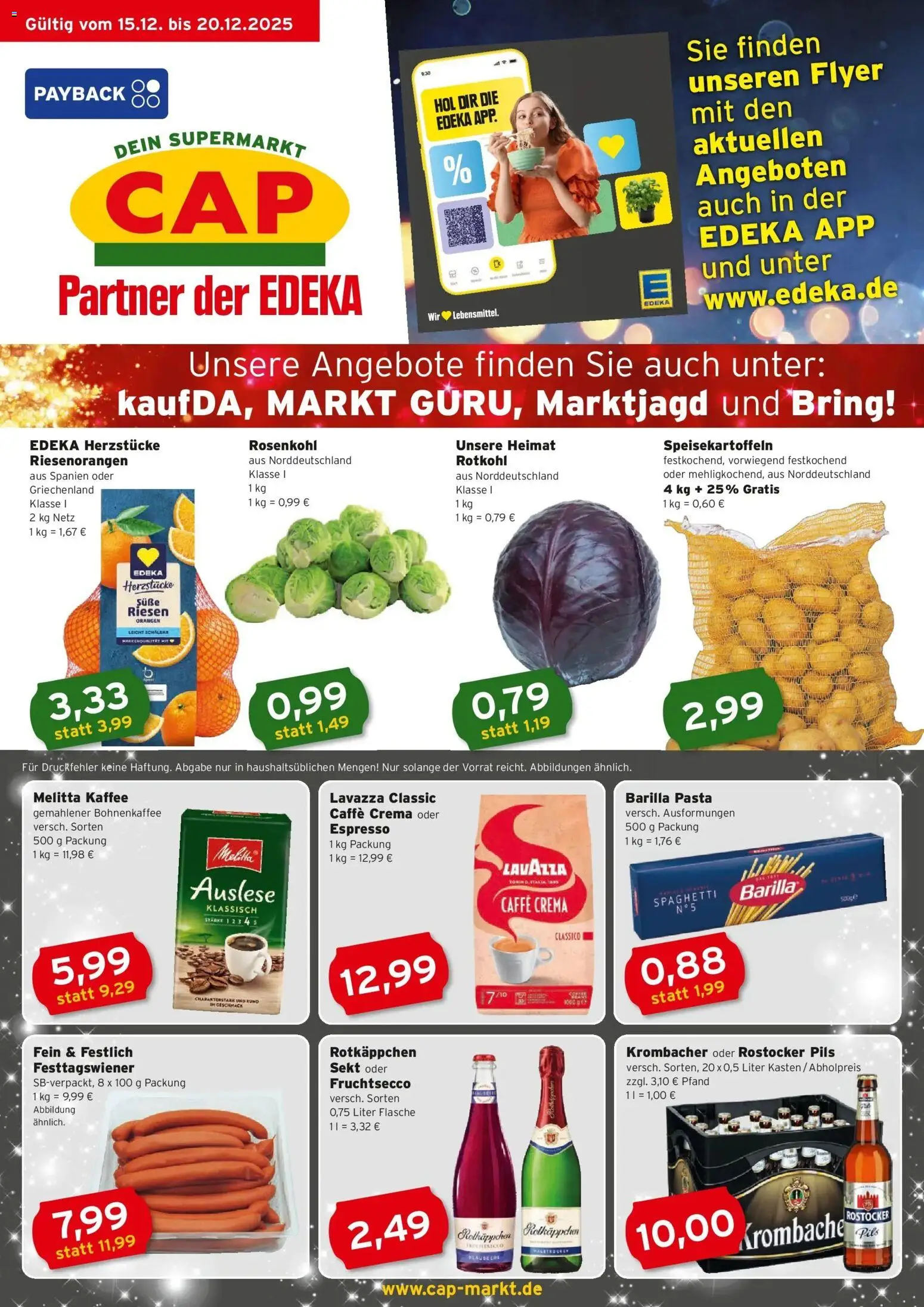 Vorschau von dem Prospekt des Geschäftes Edeka, gültig ab dem 15.12.2025