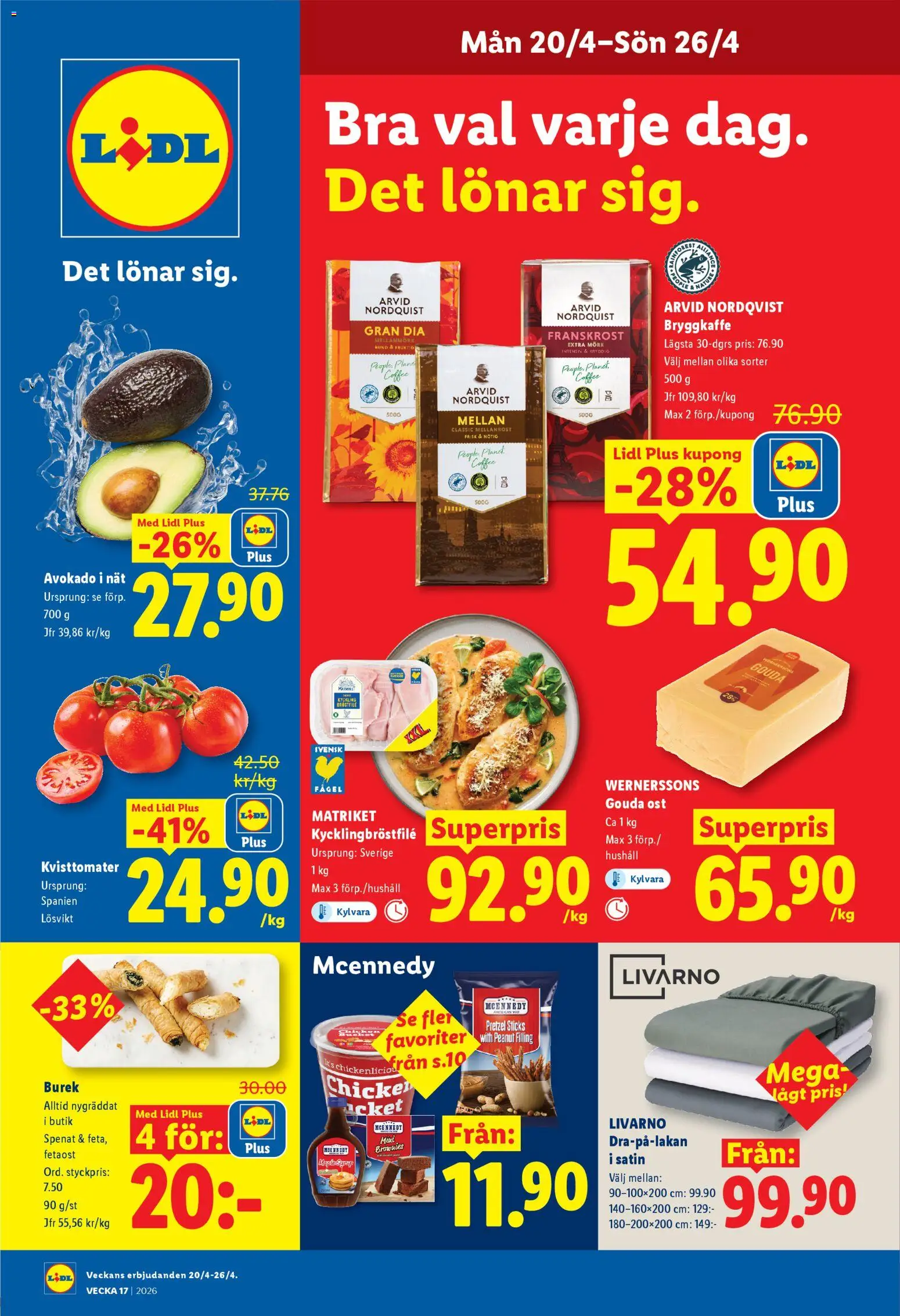 Förhandsgranska reklamblad Lidl erbjudanden från butik Lidl gäller från 20/04/2026