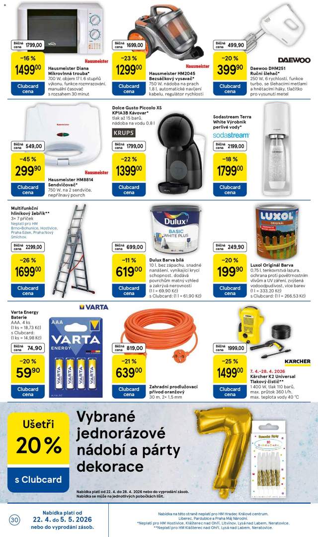 Nový Tesco leták od 22.04.