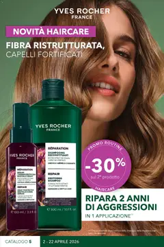 Anteprima dell'opuscolo Yves Rocher catalogo Haircare dal negozio Yves Rocher valido da 02/04/2026
