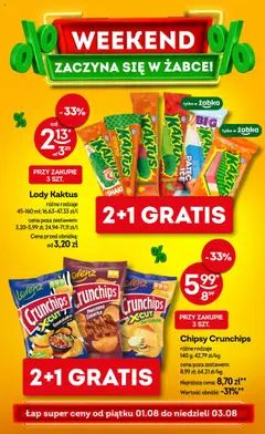 Pogląd gazetki "Weekendowe promocje" ze sklepu Żabka ważnej od 01.08.2025