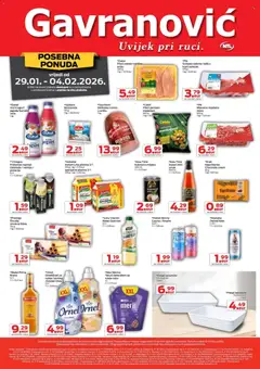 Pregled letka Katalog trgovine Gavranović vrijedi od 29.01.2026