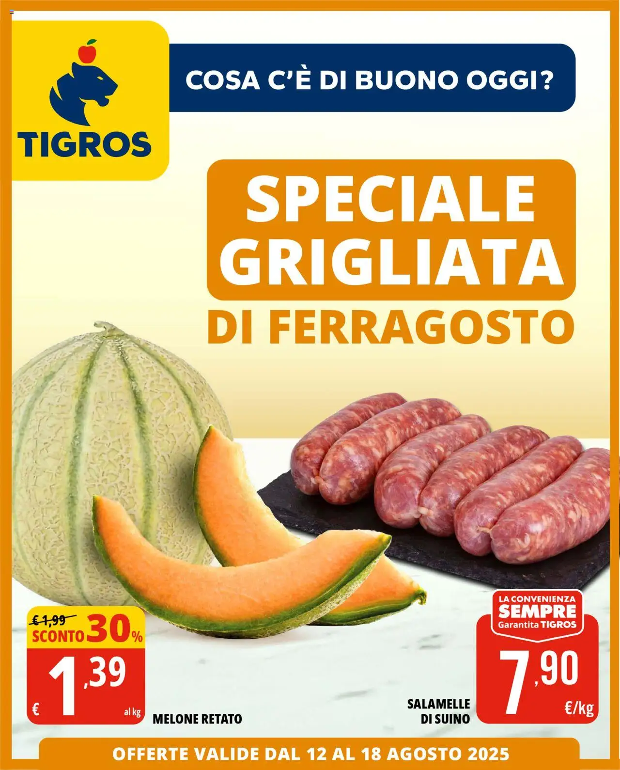 Volantino Tigros valido da 12/08/2025 numero di pagina 1