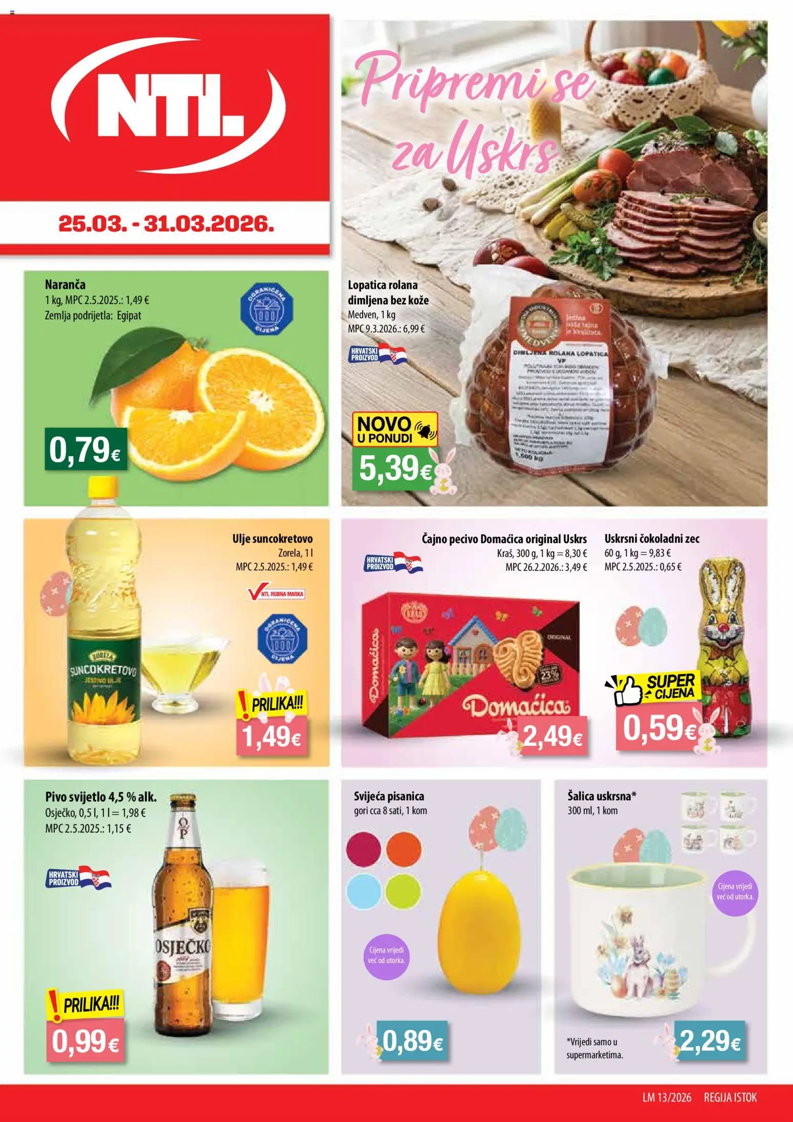 Pregled letka NTL Katalog trgovine NTL vrijedi od 25.03.2026