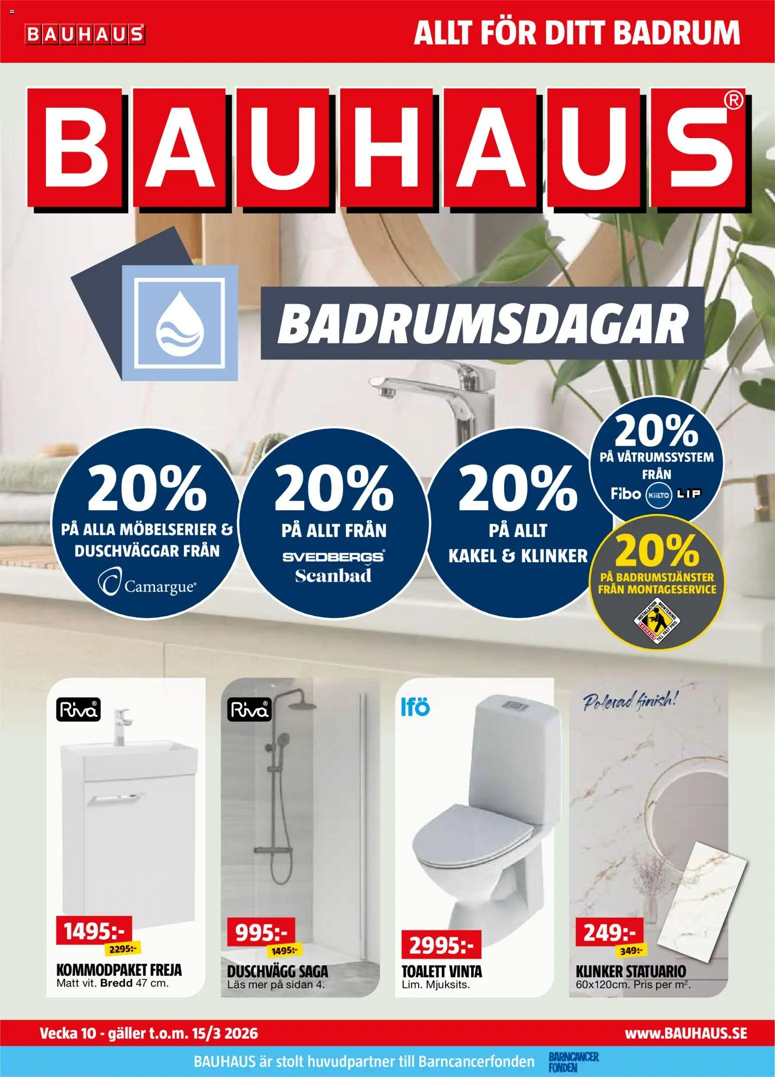 Förhandsgranska reklamblad Bauhaus erbjudanden från butik Bauhaus gäller från 01/03/2026
