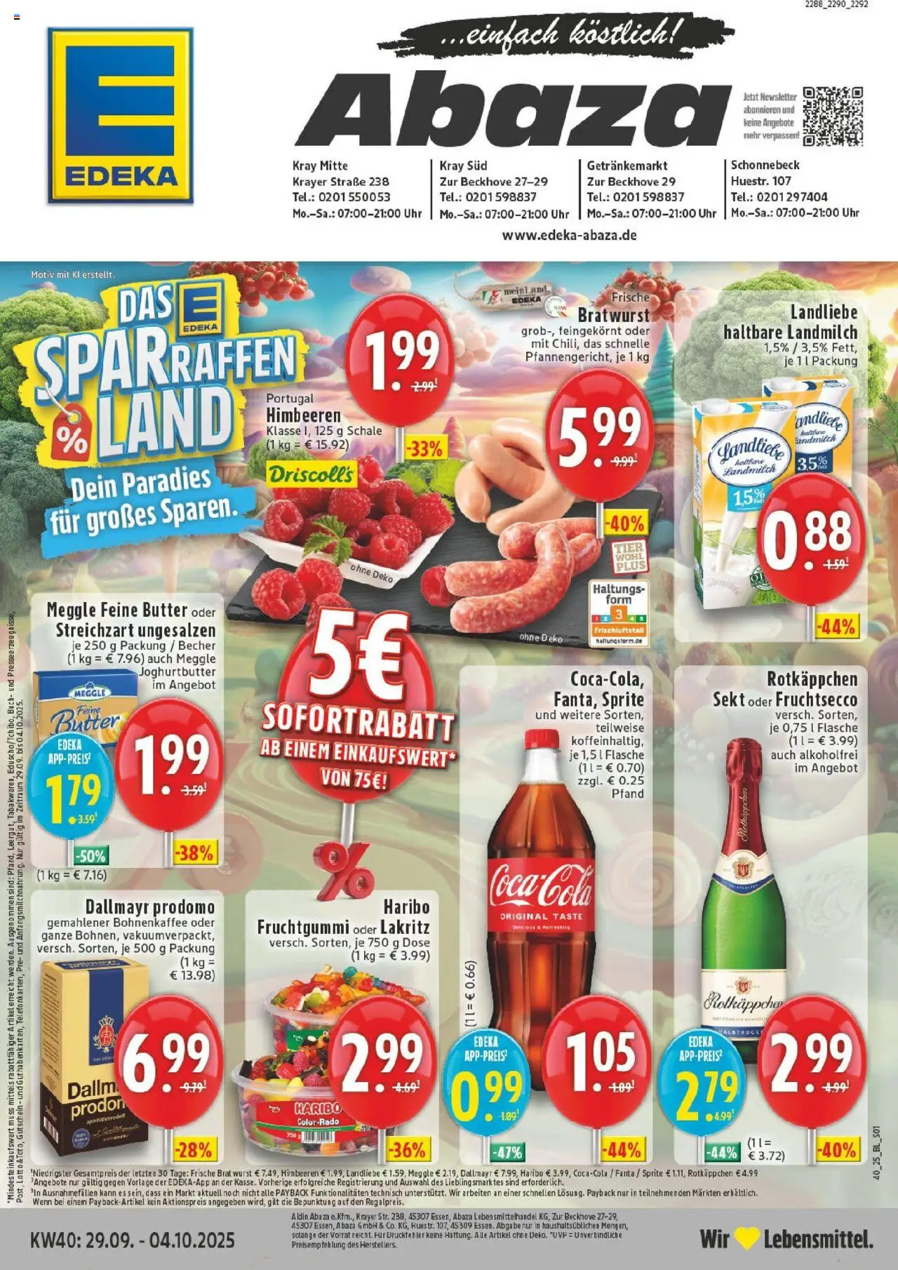 EDEKA Prospekt ab 28.09.2025 - Prospekt Essen Online