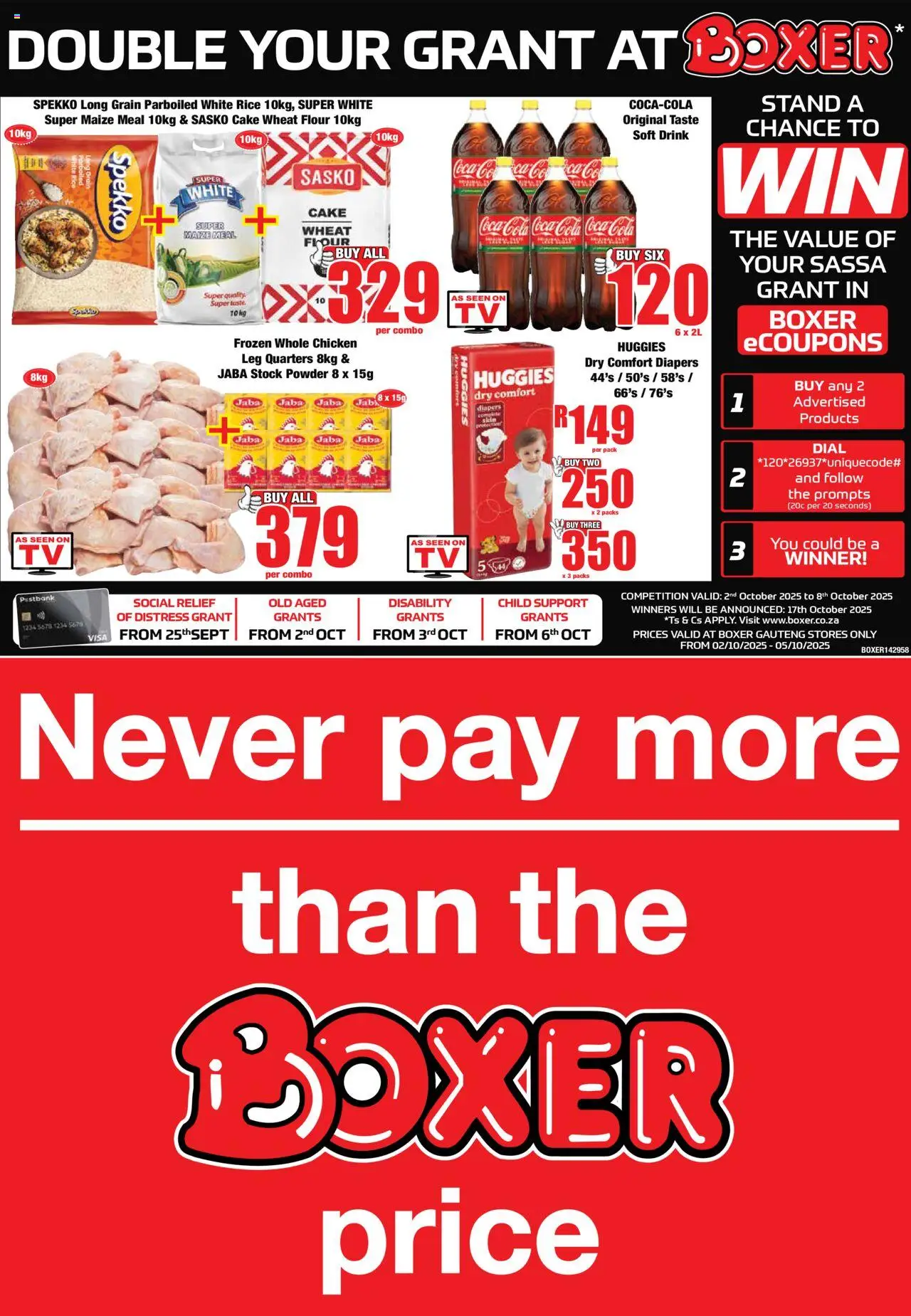 Boxer Free State, Northern Cape, North West - Weekly Specials from 02/10 - 05/10/2025 > Promotions